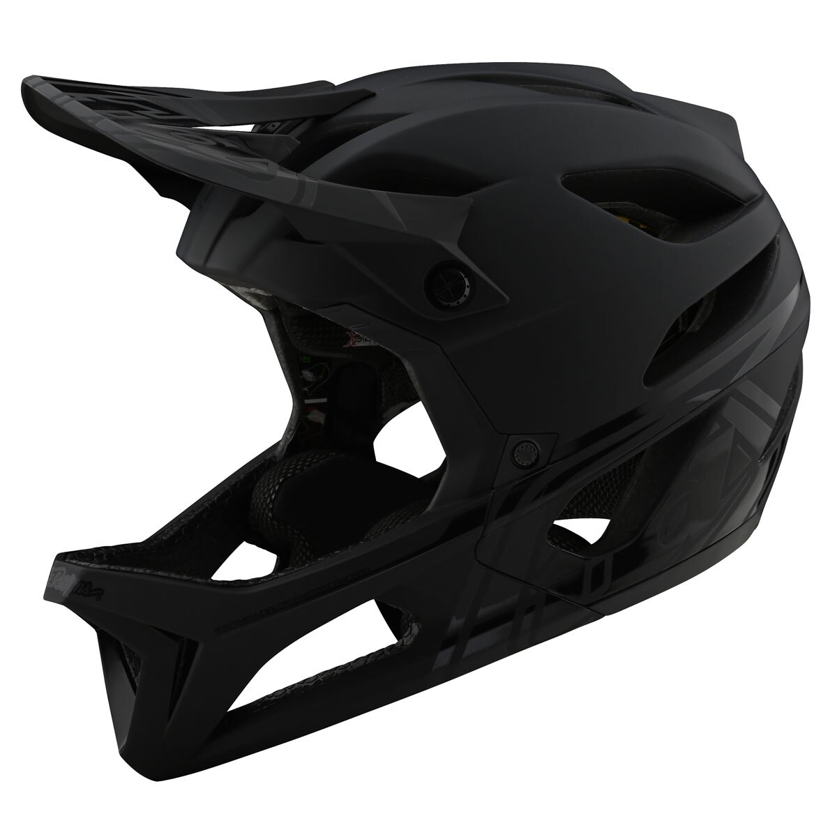 Troy Lee Designs Stage MIPS Helmet in Stealth Midnight